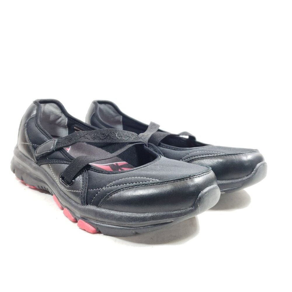 Abeo Womens Size 9 Black & Pink Mary Jane Comfort Walking Shoes